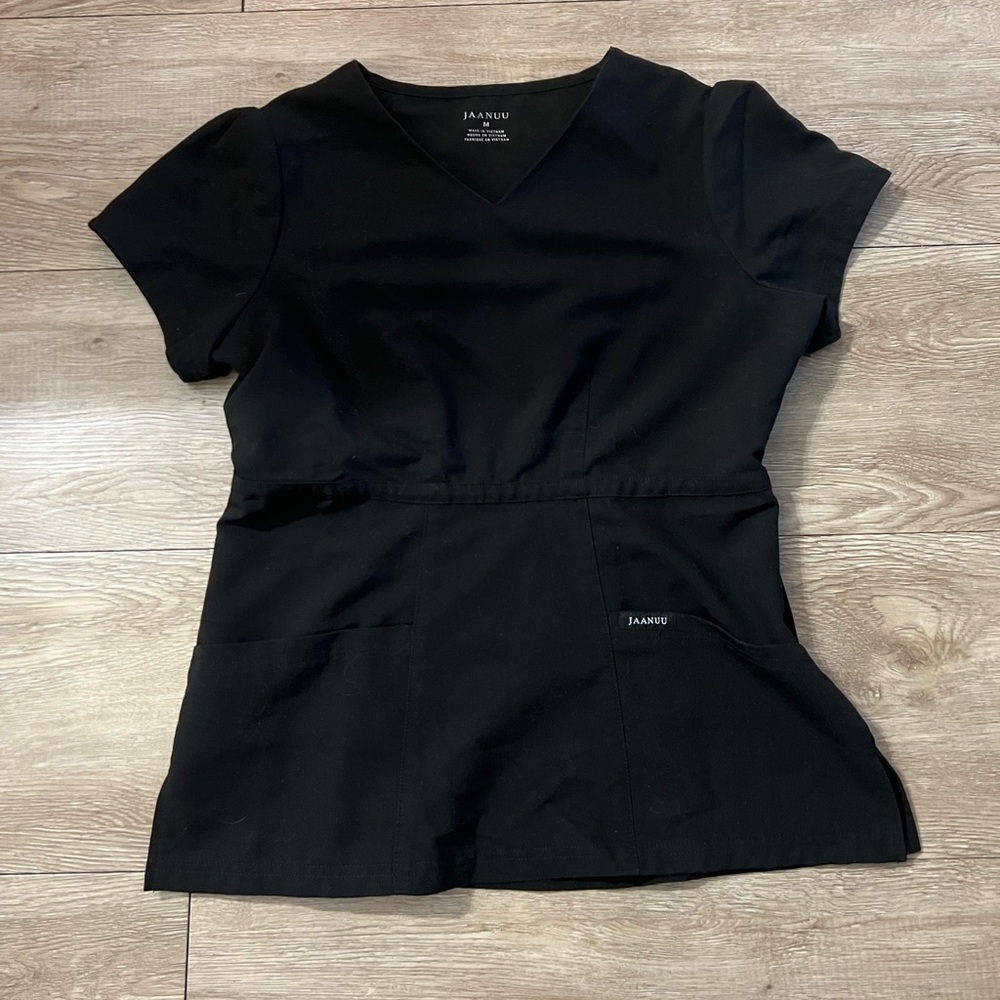 Jaanuu Black Scrub Top